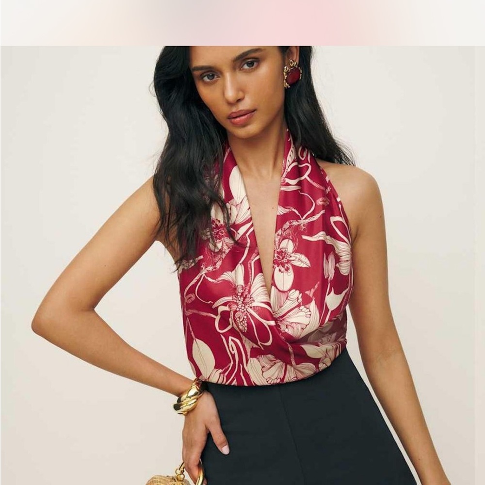 Reformation Emmy silk Top NWT